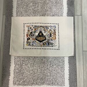 catstudio Purdue University Embroidered Dish Towel